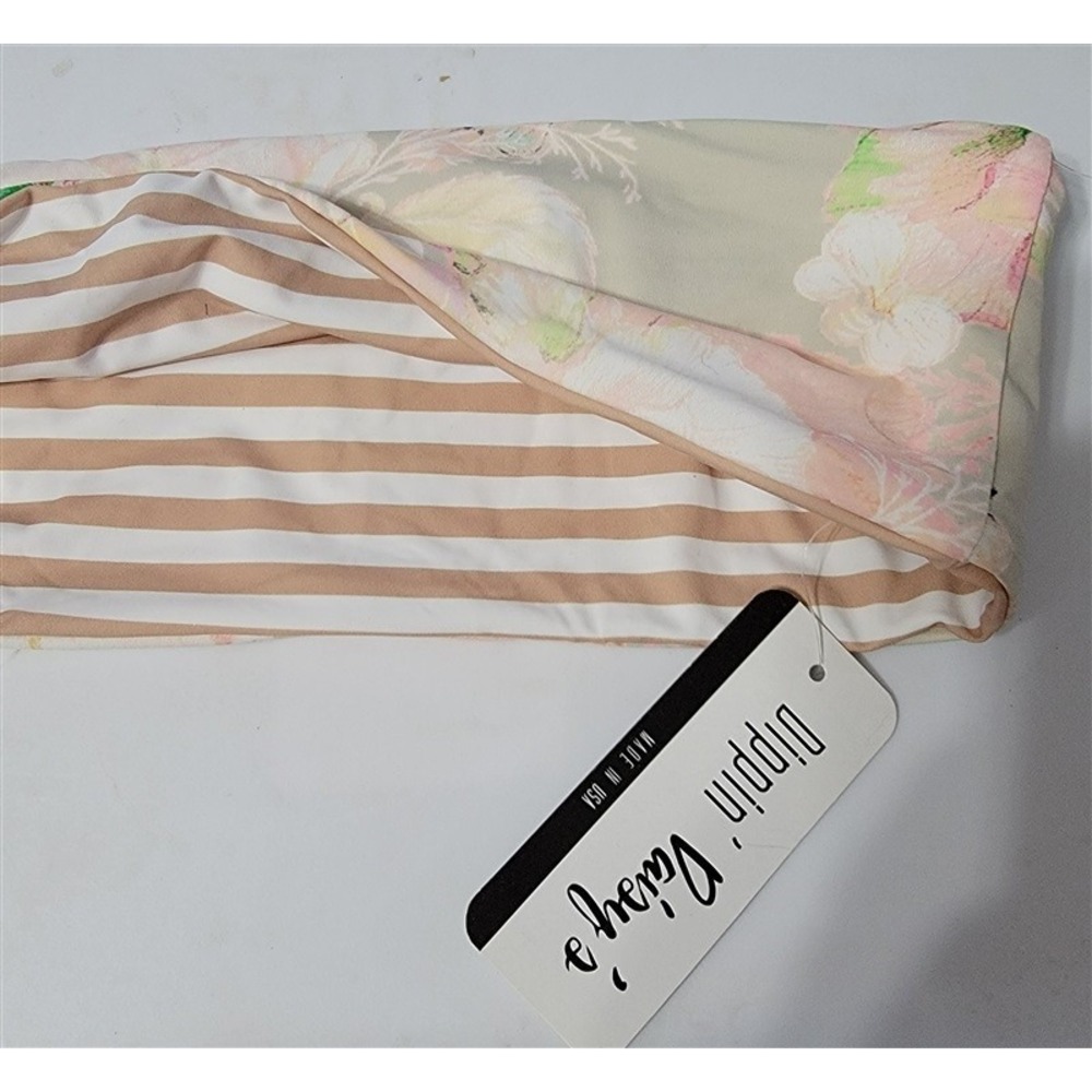 NWT Dippin' Daisy XS Floral English Garden Reversible Bandeau Bikini Top 117326 - Picture 3 of 4